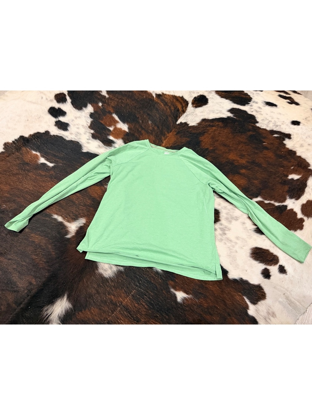 REI Co-op Lightweight Long Sleeve Crew Neck Shirt Large Green